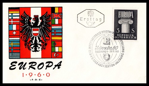 Austria fdc salisburgo 1960 - austria,