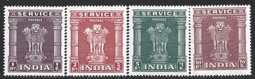 India scott o147 o150 - india,, #o147-o150