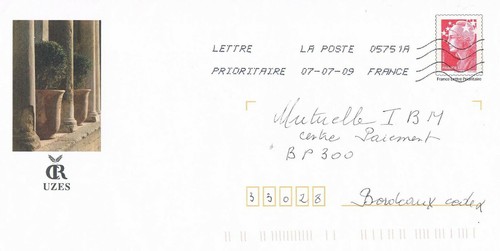 Francia intero postale pap - francia,